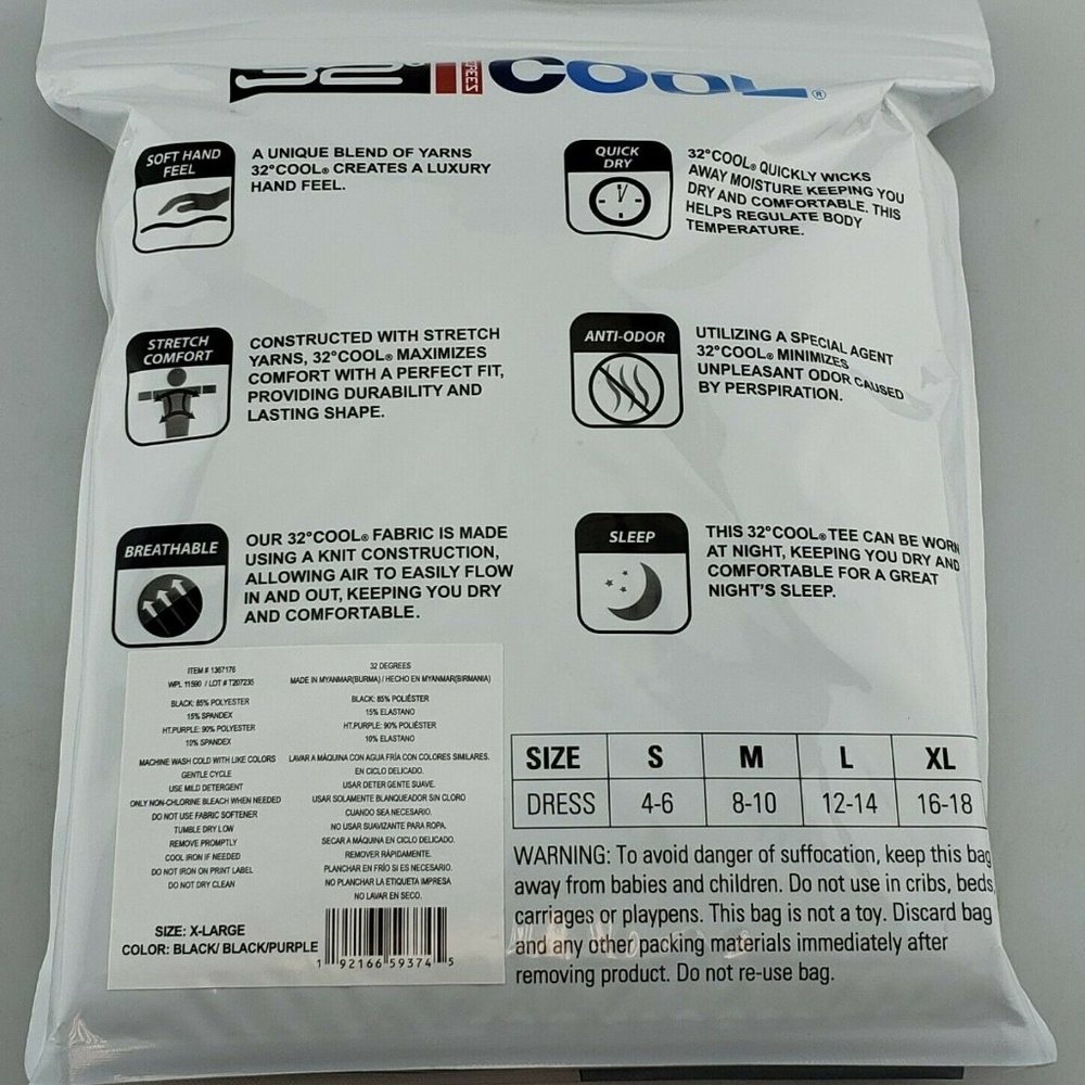 32 Degrees Cool 3 Pack Women's Short Sleeve Shirts - Picture 2 of 2